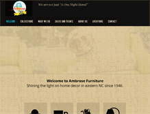 Tablet Screenshot of ambrosefurniture.com